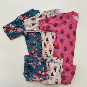 3 pack Hanna Andersson Organic Cotton Pajamas size 10